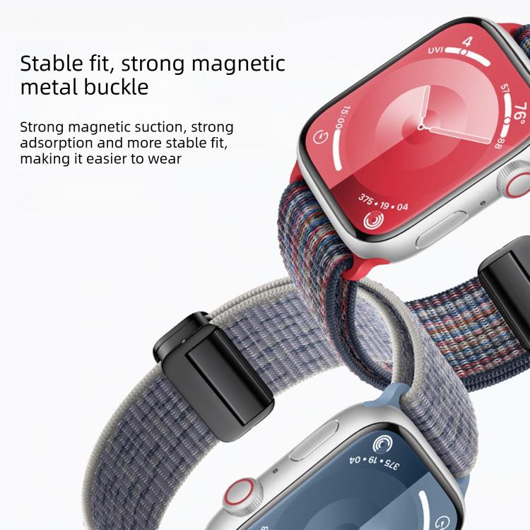 สายรัดนาฬิกาไนลอนแบบห่วงล็อคแม่เหล็ก สำหรับ Apple Watch 46mm / 49mm / 45mm / 44mm, สำหรับ Apple Watch 42mm / 41mm / 40mm / 38mm