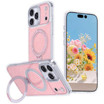 เคสโทรศัพท์แม่เหล็กพร้อมที่ยึดกลิตเตอร์ดาว สำหรับ iPhone 17 Pro Max, สำหรับ iPhone 17 Pro, สำหรับ iPhone 17