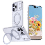 เคสโทรศัพท์แม่เหล็กพร้อมที่ยึดกลิตเตอร์ดาว สำหรับ iPhone 17 Pro Max, สำหรับ iPhone 17 Pro, สำหรับ iPhone 17