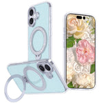 เคสโทรศัพท์แม่เหล็กพร้อมที่ยึดกลิตเตอร์ดาว สำหรับ iPhone 17 Pro Max, สำหรับ iPhone 17 Pro, สำหรับ iPhone 17