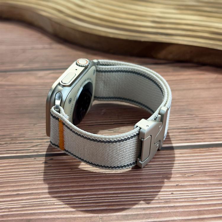 สายรัดนาฬิกาไนลอนทอพร้อมห่วงล็อคร่มสะท้อนแสง สำหรับ Apple Watch 49mm / 46mm / 45mm / 44mm, สำหรับ Apple Watch 42mm / 41mm / 40mm / 38mm