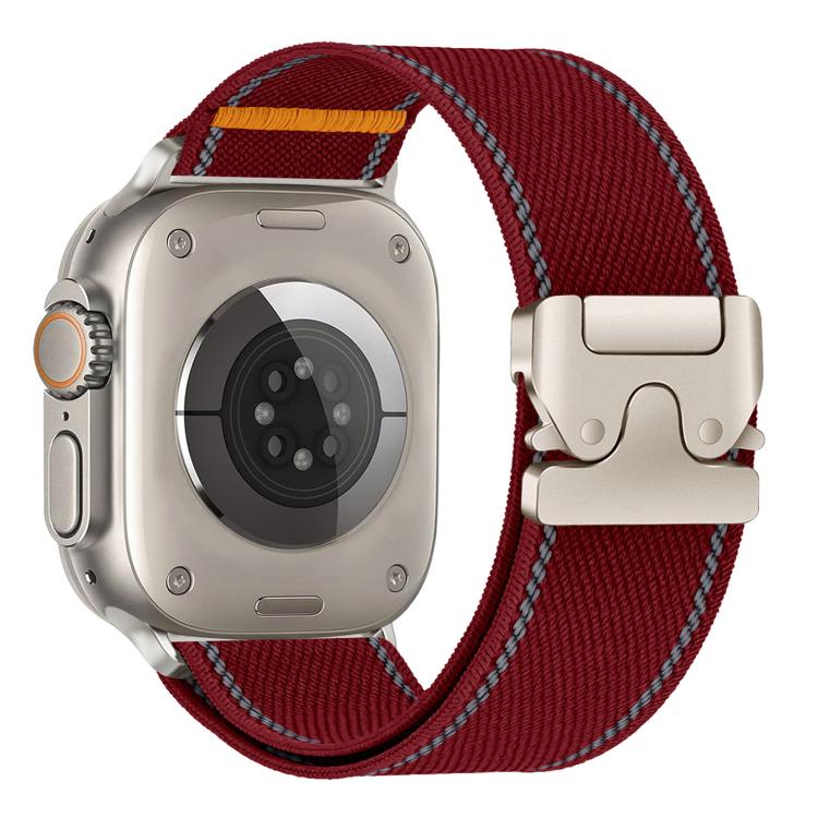 สายรัดนาฬิกาไนลอนทอพร้อมห่วงล็อคร่มสะท้อนแสง สำหรับ Apple Watch 49mm / 46mm / 45mm / 44mm, สำหรับ Apple Watch 42mm / 41mm / 40mm / 38mm