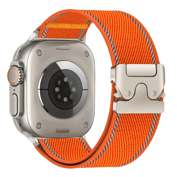 สายรัดนาฬิกาไนลอนทอพร้อมห่วงล็อคร่มสะท้อนแสง สำหรับ Apple Watch 49mm / 46mm / 45mm / 44mm, สำหรับ Apple Watch 42mm / 41mm / 40mm / 38mm