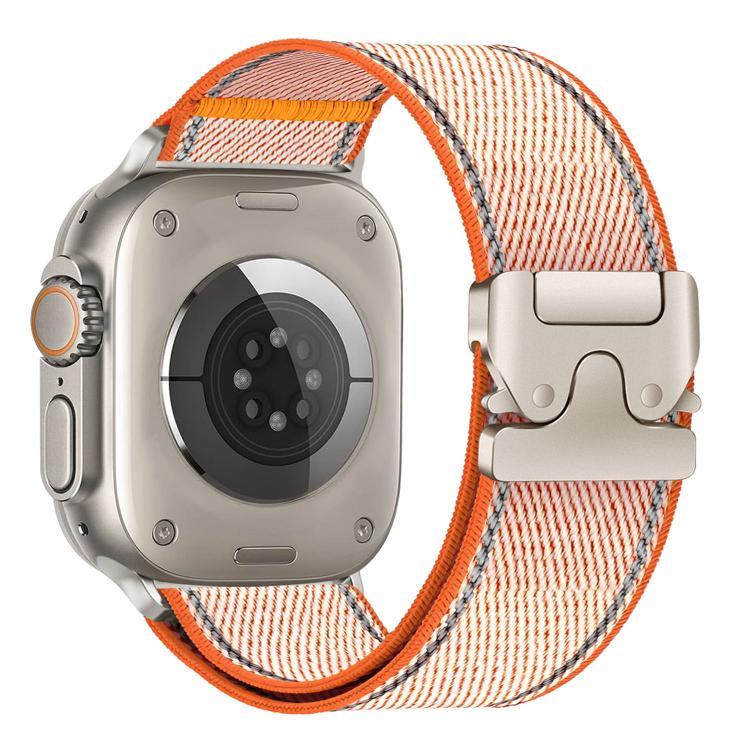สายรัดนาฬิกาไนลอนทอพร้อมห่วงล็อคร่มสะท้อนแสง สำหรับ Apple Watch 49mm / 46mm / 45mm / 44mm, สำหรับ Apple Watch 42mm / 41mm / 40mm / 38mm