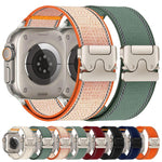 สายรัดนาฬิกาไนลอนทอพร้อมห่วงล็อคร่มสะท้อนแสง สำหรับ Apple Watch 49mm / 46mm / 45mm / 44mm, สำหรับ Apple Watch 42mm / 41mm / 40mm / 38mm