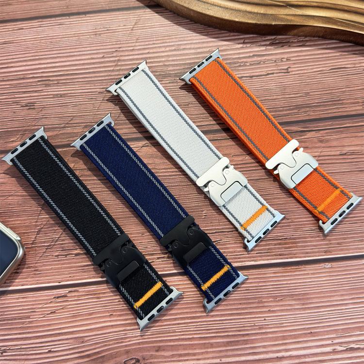 สายรัดนาฬิกาไนลอนทอพร้อมห่วงล็อคร่มสะท้อนแสง สำหรับ Apple Watch 49mm / 46mm / 45mm / 44mm, สำหรับ Apple Watch 42mm / 41mm / 40mm / 38mm