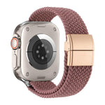 สายรัดนาฬิกาไนลอนทอพร้อมตัวล็อคแม่เหล็กแบบหัวเข็มขัดโลหะ สำหรับ Apple Watch 49mm / 46mm / 45mm / 44mm, สำหรับ Apple Watch 42mm / 41mm / 40mm / 38mm