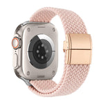 สายรัดนาฬิกาไนลอนทอพร้อมตัวล็อคแม่เหล็กแบบหัวเข็มขัดโลหะ สำหรับ Apple Watch 49mm / 46mm / 45mm / 44mm, สำหรับ Apple Watch 42mm / 41mm / 40mm / 38mm