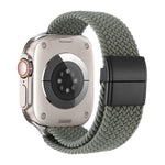 สายรัดนาฬิกาไนลอนทอพร้อมตัวล็อคแม่เหล็กแบบหัวเข็มขัดโลหะ สำหรับ Apple Watch 49mm / 46mm / 45mm / 44mm, สำหรับ Apple Watch 42mm / 41mm / 40mm / 38mm