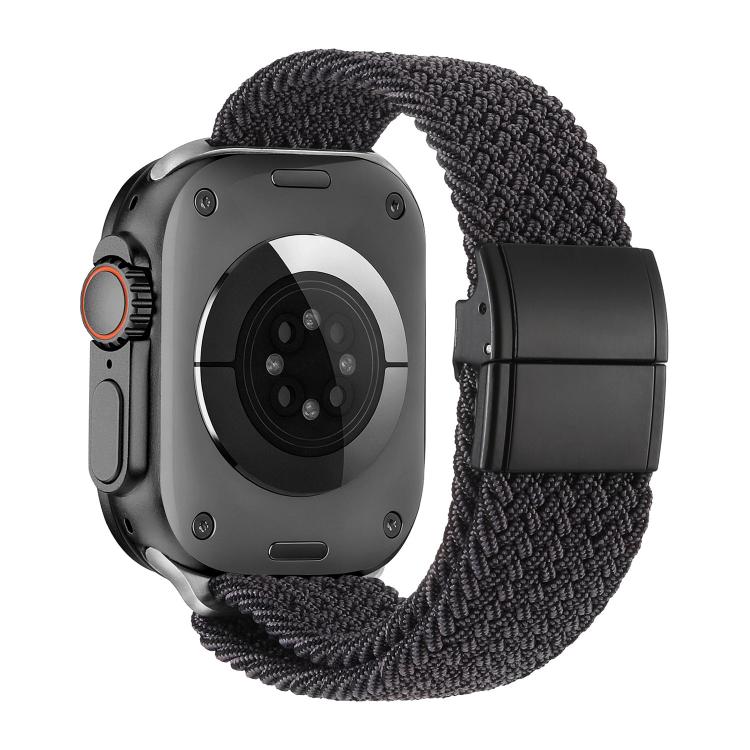 สายรัดนาฬิกาไนลอนทอพร้อมตัวล็อคแม่เหล็กแบบหัวเข็มขัดโลหะ สำหรับ Apple Watch 49mm / 46mm / 45mm / 44mm, สำหรับ Apple Watch 42mm / 41mm / 40mm / 38mm