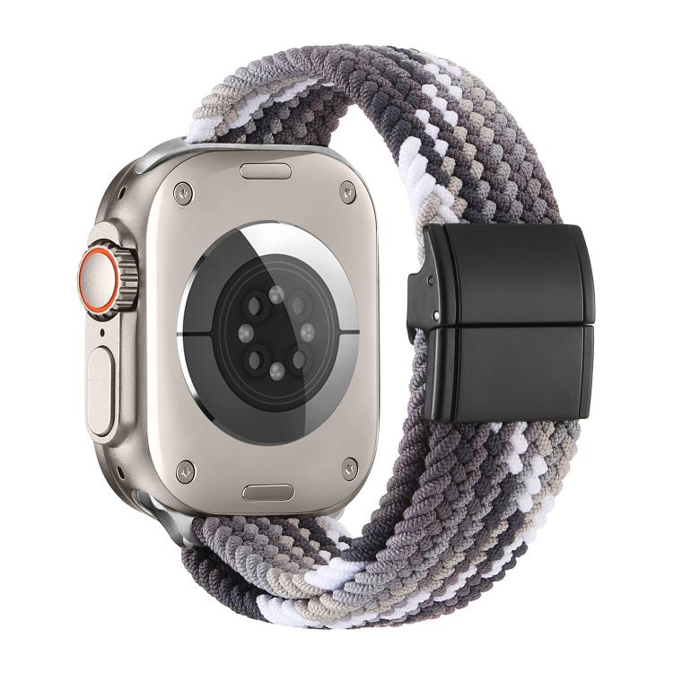 สายรัดนาฬิกาไนลอนทอพร้อมตัวล็อคแม่เหล็กแบบหัวเข็มขัดโลหะ สำหรับ Apple Watch 49mm / 46mm / 45mm / 44mm, สำหรับ Apple Watch 42mm / 41mm / 40mm / 38mm