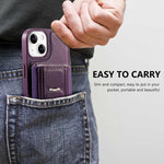 เคส CaseNeo Fold Holder กระเป๋าใส่บัตรยืดหยุ่นย้อนยุค พร้อมแม่เหล็กด้านหลัง สำหรับ iPhone 15, สำหรับ iPhone 14 / 13, สำหรับ iPhone 14 Pro, สำหรับ iPhone 14 Pro Max, สำหรับ iPhone 13 Pro Max, สำหรับ iPhone 13 Pro
