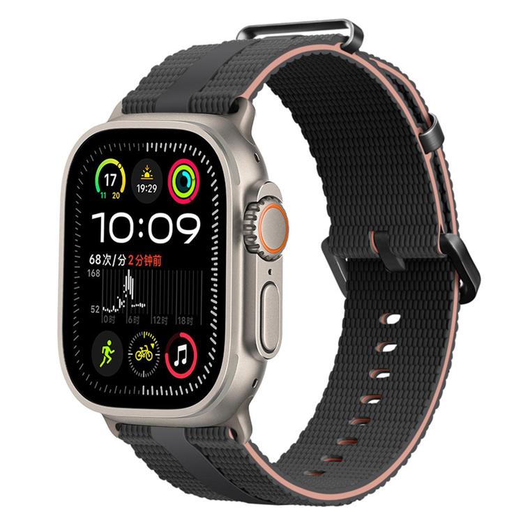 สายรัดนาฬิกาซิลิโคนลายเส้น สำหรับ Apple Watch 46 มม. / 49 มม. / 45 มม. / 44 มม., สำหรับ Apple Watch 42 มม. / 41 มม. / 40 มม. / 38 มม.