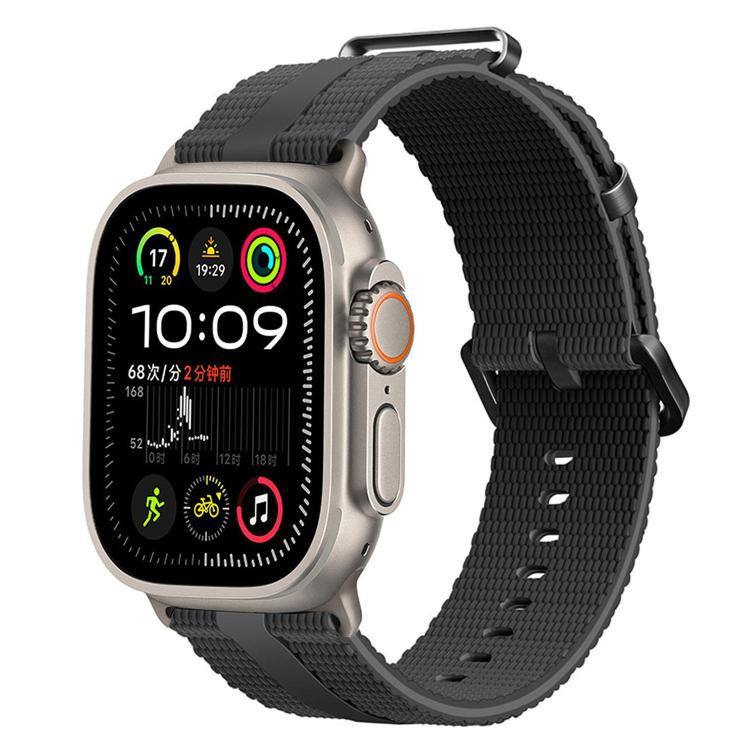 สายรัดนาฬิกาซิลิโคนลายเส้น สำหรับ Apple Watch 46 มม. / 49 มม. / 45 มม. / 44 มม., สำหรับ Apple Watch 42 มม. / 41 มม. / 40 มม. / 38 มม.