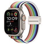 Magnetic Buckle Trail Loop Nylon Watch Band Watch Band, For Apple Watch 46mm / 49mm / 45mm / 44mm, For Apple Watch 42mm / 41mm / 40mm / 38mm