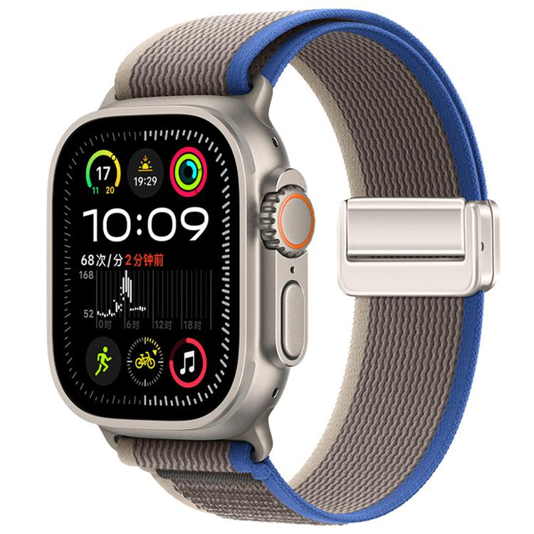 Magnetic Buckle Trail Loop Nylon Watch Band Watch Band, For Apple Watch 46mm / 49mm / 45mm / 44mm, For Apple Watch 42mm / 41mm / 40mm / 38mm