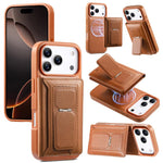 CaseNeo Retro Hinge Folding Wallet Magnetic Back Phone Case, For iPhone 17e / 16e, For iPhone 17 Pro Max, For iPhone 17 Pro, For iPhone 17, For iPhone Air, For iPhone 16 Pro Max, For iPhone 16 Pro, For iPhone 16 Plus, For iPhone 16, For iPhone 15 Pro M...