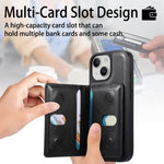CaseNeo Retro Hinge Folding Wallet Magnetic Back Phone Case, For iPhone 15, For iPhone 14, For iPhone 14 Pro, For iPhone 14 Pro Max, For  iPhone 13 Pro Max, For iPhone 13 Pro, For iPhone 13