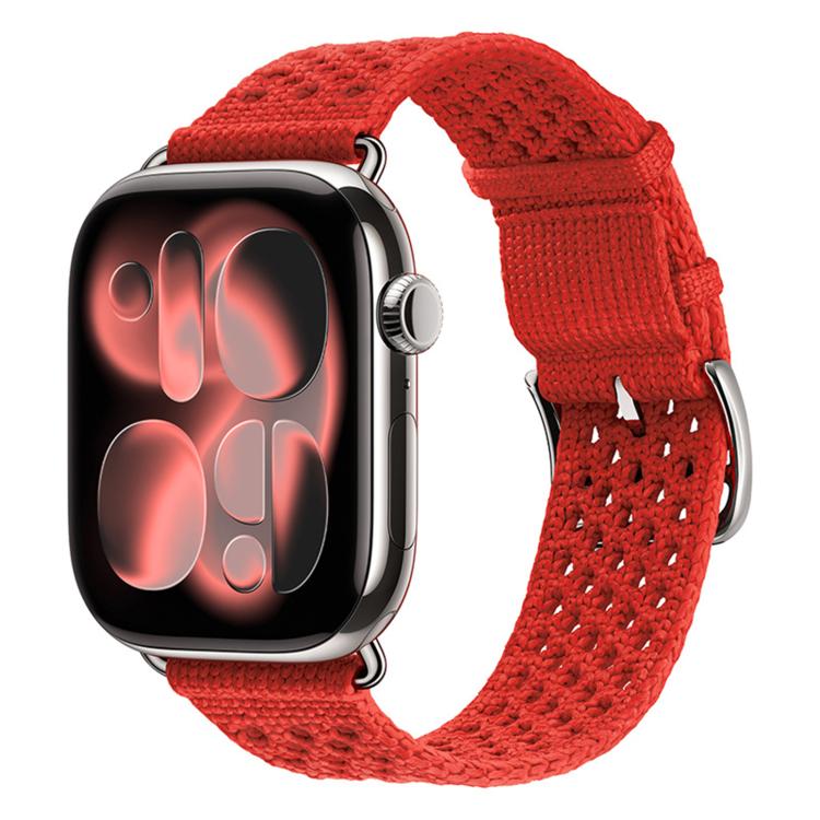 สายรัดนาฬิกาถักลายโปร่ง สำหรับ Apple Watch 46 มม. / 49 มม. / 45 มม. / 44 มม., สำหรับ Apple Watch 42 มม. / 41 มม. / 40 มม. / 38 มม.