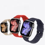 สายรัดนาฬิกาถักลายโปร่ง สำหรับ Apple Watch 46 มม. / 49 มม. / 45 มม. / 44 มม., สำหรับ Apple Watch 42 มม. / 41 มม. / 40 มม. / 38 มม.