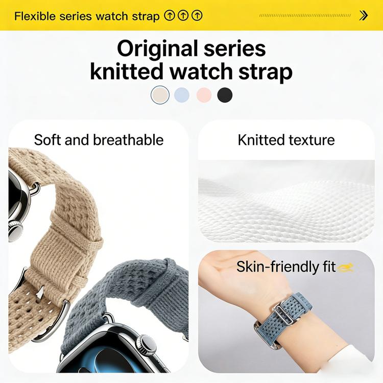 สายรัดนาฬิกาถักลายโปร่ง สำหรับ Apple Watch 46 มม. / 49 มม. / 45 มม. / 44 มม., สำหรับ Apple Watch 42 มม. / 41 มม. / 40 มม. / 38 มม.