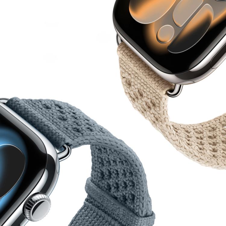 สายรัดนาฬิกาถักลายโปร่ง สำหรับ Apple Watch 46 มม. / 49 มม. / 45 มม. / 44 มม., สำหรับ Apple Watch 42 มม. / 41 มม. / 40 มม. / 38 มม.
