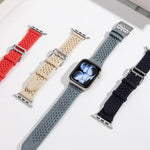 สายรัดนาฬิกาถักลายโปร่ง สำหรับ Apple Watch 46 มม. / 49 มม. / 45 มม. / 44 มม., สำหรับ Apple Watch 42 มม. / 41 มม. / 40 มม. / 38 มม.