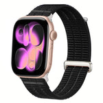 สายรัดนาฬิกาไนลอนห่วงคู่ระบายอากาศพร้อมหัวโลหะ สำหรับ Apple Watch 46 มม. / 49 มม. / 45 มม. / 44 มม., สำหรับ Apple Watch 42 มม. / 41 มม. / 40 มม. / 38 มม.
