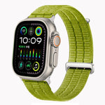 สายรัดนาฬิกาไนลอนห่วงคู่ระบายอากาศพร้อมหัวโลหะ สำหรับ Apple Watch 46 มม. / 49 มม. / 45 มม. / 44 มม., สำหรับ Apple Watch 42 มม. / 41 มม. / 40 มม. / 38 มม.
