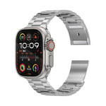 สายรัดข้อมือโลหะผสมไทเทเนียมแบบเม็ดสามเม็ดพร้อมตัวล็อกแม่เหล็ก สำหรับ Apple Watch 46mm / 49mm / 45mm / 44mm, สำหรับ Apple Watch 42mm / 41mm / 40mm / 38mm