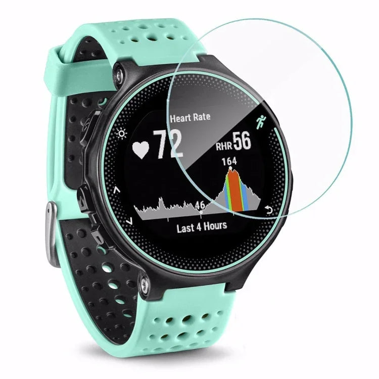 ฟิล์มกระจกนิรภัย 2.5D หนา 0.26mm สำหรับ Fitbit Blaze, Fitbit versa, Galaxy Watch R500, Samsung Gear S2, Samsung Gear S3, Galaxy Watch Active 42mm, Garmin Edge 1030, Garmin vivoactive 3, Garmin vivoactive HR