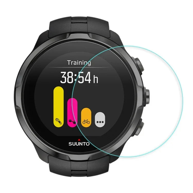 ฟิล์มกระจกนิรภัย 2.5D หนา 0.26mm สำหรับ Fitbit Blaze, Fitbit versa, Galaxy Watch R500, Samsung Gear S2, Samsung Gear S3, Galaxy Watch Active 42mm, Garmin Edge 1030, Garmin vivoactive 3, Garmin vivoactive HR