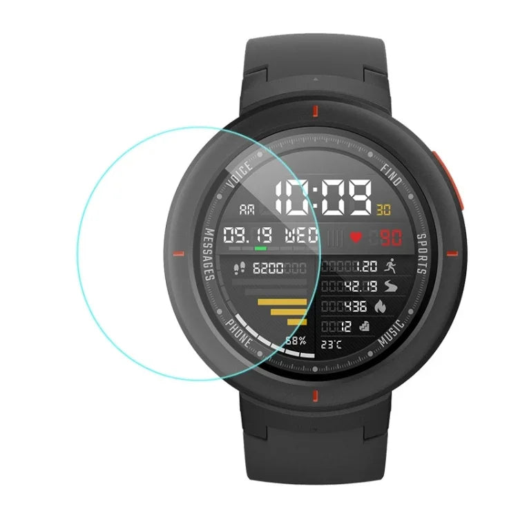 ฟิล์มกระจกนิรภัย 2.5D หนา 0.26mm สำหรับ Fitbit Blaze, Fitbit versa, Galaxy Watch R500, Samsung Gear S2, Samsung Gear S3, Galaxy Watch Active 42mm, Garmin Edge 1030, Garmin vivoactive 3, Garmin vivoactive HR