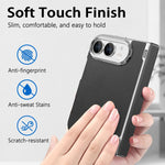Retro Solid Color Leather-textured Dual-Hinge Magnetic Phone Case, For iPhone Duo
