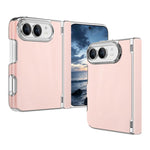 Retro Solid Color Leather-textured Dual-Hinge Magnetic Phone Case, For iPhone Duo