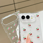 Epoxy Resin 3D Mini Cherry TPU Phone Case, For iPhone Duo