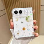 Cosmic Star Glitter Epoxy TPU Phone Case, For iPhone Duo