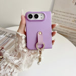 Cloud Pendant Folding Phone Case with Hand Strap, For iPhone Duo