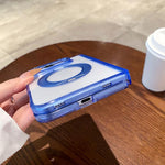Foldable Transparent Holder Magnetic Phone Case, For iPhone Duo