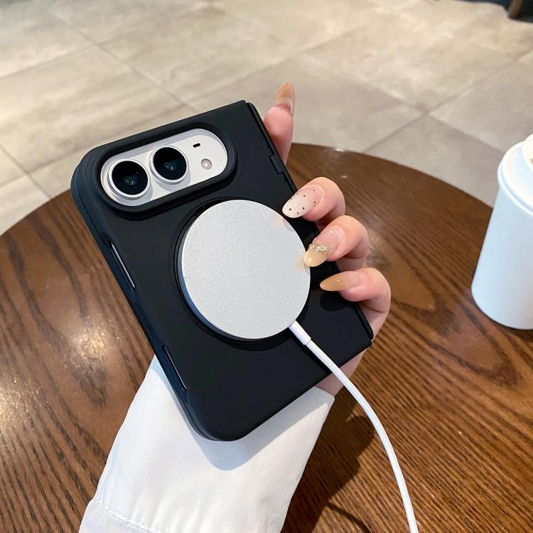 Roujing Foldable Hinge Magnetic Holder Phone Case, For iPhone Duo