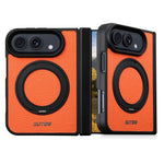 Suteni G9 Large Lychee Pattern Magnetic Holder Phone Case, For iPhone Duo