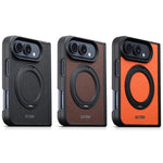 Suteni G9 Large Lychee Pattern Magnetic Holder Phone Case, For iPhone Duo
