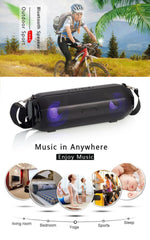 ลำโพงบลูทูธไร้สายพกพา LZ33 LED ลำโพงสเตอริโอ โทรศัพท์สำหรับคอมพิวเตอร์ พร้อม TF และ FM