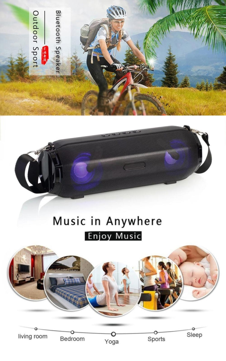 ลำโพงบลูทูธไร้สายพกพา LZ33 LED ลำโพงสเตอริโอ โทรศัพท์สำหรับคอมพิวเตอร์ พร้อม TF และ FM