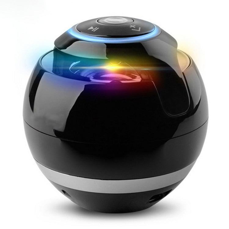 T&G A18 ลำโพงบลูทูธทรงลูกบอล พร้อมไฟ LED ลำโพงพกพาไร้สายขนาดเล็ก เพลงมือถือ MP3 ซับวูฟเฟอร์ รองรับ TF สีดำ น้ำเงิน ชมพู ขาว