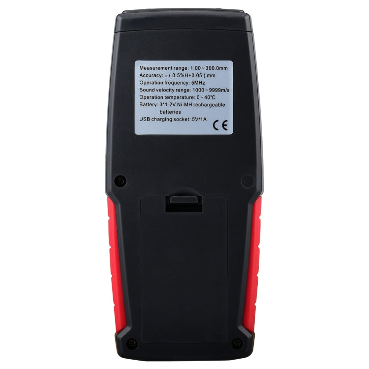 WT100A เครื่องวัดความหนาอัลตราโซนิกดิจิตอล เครื่องทดสอบความหนาโลหะชาร์จ USB ความแม่นยำสูง, WT100A