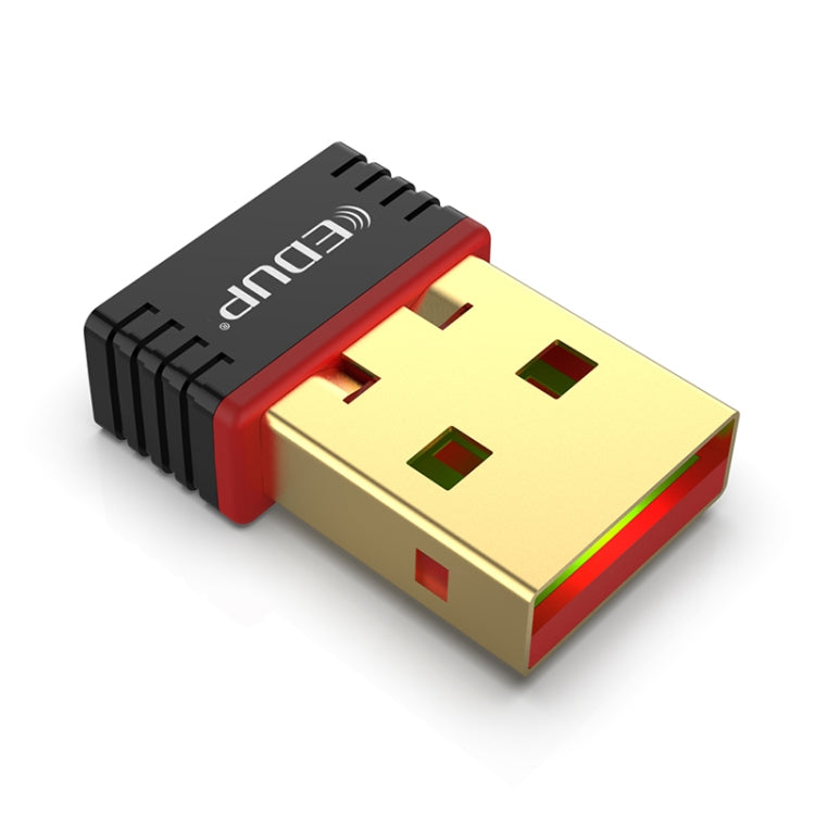 อะแดปเตอร์เครือข่าย USB แบบไร้ไดรเวอร์ EDUP EP-N8566 ความเร็ว 150Mbps 802.11N, EP-N8566