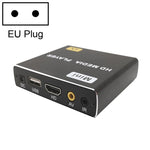 JEDX เครื่องเล่น 4K HD เครื่องเดียว เปิดเครื่องเล่นวนอัตโนมัติ วิดีโอ PPT หน้าจอแนวนอนและแนวตั้ง เล่นจาก U Disk SD, US, EU, UK