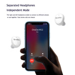 OneDer W12 หูฟังไร้สายกันน้ำ IPX5 เสียงสเตอริโอ HD หูฟังบลูทูธ TWS