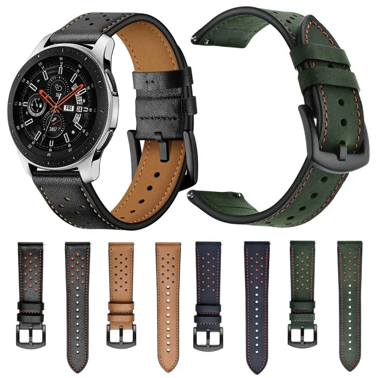 สำหรับ Samsung Galaxy Watch Active สายหนังรูตาไก่ขนาด 22mm สายสปอร์ต